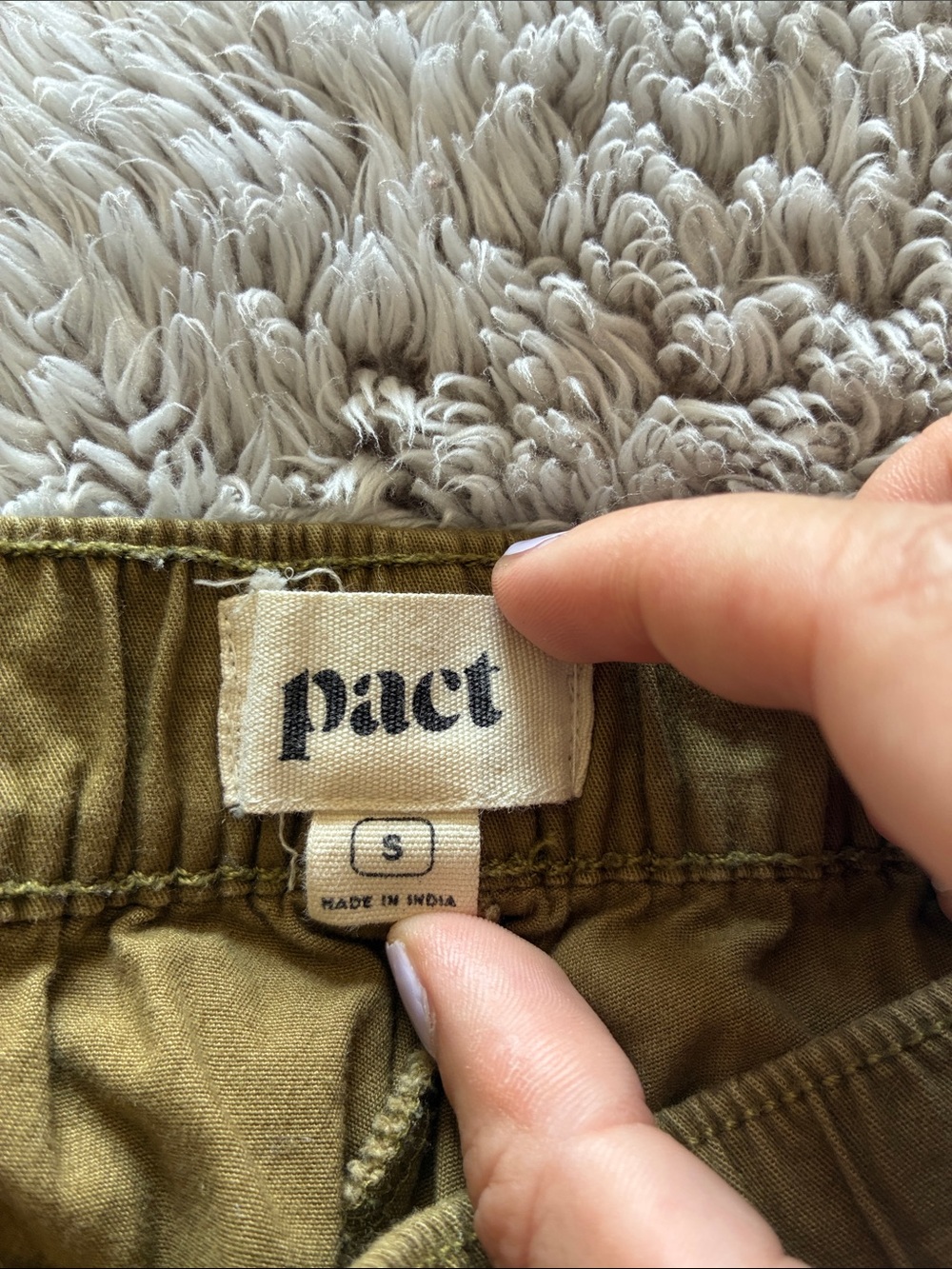 Pact Straight-Leg Pants in Olive Green - Picture 2 of 3